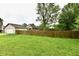 Expansive green backyard with a mature tree and wooden fence, offering privacy and space at 924 S B St, Elwood, IN 46036