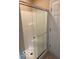 Standing shower with glass door at 9650 Copley Dr, Carmel, IN 46290