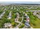 Community aerial view featuring houses, a lake, and verdant green spaces at 1029 Bridgeport Dr, Westfield, IN 46074
