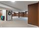 Expansive finished basement offering versatile space and neutral carpet at 1029 Bridgeport Dr, Westfield, IN 46074
