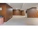Large finished basement space with neutral carpet and brown walls at 1029 Bridgeport Dr, Westfield, IN 46074