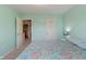 Comfortable bedroom with a floral comforter and en suite bathroom at 1029 Bridgeport Dr, Westfield, IN 46074