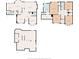 Detailed floor plan showcasing the layout of a multi-level home at 1029 Bridgeport Dr, Westfield, IN 46074