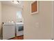 Laundry area with modern appliances and a window for natural light at 1029 Bridgeport Dr, Westfield, IN 46074