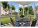 Screened patio with outdoor seating and views of the backyard at 1029 Bridgeport Dr, Westfield, IN 46074