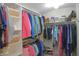 This walk-in closet features built-in shelving and hanging storage at 1029 Bridgeport Dr, Westfield, IN 46074