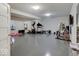 Bright basement featuring fitness equipment at 11521 Willow Bend Dr, Zionsville, IN 46077