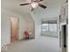 Bedroom featuring neutral carpet, a window with blinds, and a vanity at 11521 Willow Bend Dr, Zionsville, IN 46077