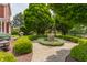 Charming garden area with a wishing well, lush greenery, and brick pathway at 11705 N Shelby 700 W, New Palestine, IN 46163