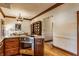 Bright kitchen offering granite countertops, stainless steel oven, and plenty of storage space at 11705 N Shelby 700 W, New Palestine, IN 46163