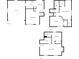 Three-story floorplan featuring a garage, living spaces, kitchen, bedrooms, bathrooms, and utility areas at 1464 Scarlett Ct, Franklin, IN 46131