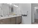 Elegant bathroom boasts double sinks, granite countertops, and stylish fixtures for a luxurious feel at 14866 E Keenan Cir # Lot 38, Westfield, IN 46074