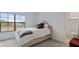Cozy bedroom featuring a comfortable bed, plush pillows, and a view to the outdoors at 14866 E Keenan Cir # Lot 38, Westfield, IN 46074