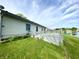 This home features a nice deck and beautiful view of the lake in the backyard at 199 Fountain Lake S Dr, Shelbyville, IN 46176
