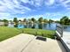 Beautiful backyard featuring a nice view of the lake at 199 Fountain Lake S Dr, Shelbyville, IN 46176