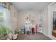 Charming home office with a desk, decor, and storage at 2021 Chestnut St, Columbus, IN 47201