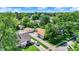 Residential neighborhood featuring well-maintained homes with lush green lawns and mature trees under a clear sky at 2110 Fisher Ave, Speedway, IN 46224