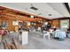 Spacious garage interior with ample storage space, workbenches, and natural light at 2110 Fisher Ave, Speedway, IN 46224