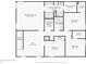 Floor plan highlighting the second floor with the bedrooms, loft, bathrooms and laundry room at 220 Sawdust Trl, Greenfield, IN 46140