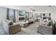 Spacious living room featuring neutral tones, comfortable seating, a fireplace, and an open layout at 220 Sawdust Trl, Greenfield, IN 46140