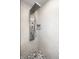 Luxurious shower featuring a modern shower system and a convenient built-in niche at 2209 S Logan Dr, New Palestine, IN 46163