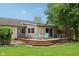 Charming back deck perfect for outdoor dining and relaxation, complete with seating at 3020 E 400 S, Lebanon, IN 46052