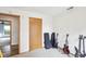 Bedroom with several guitars and closet at 3020 E 400 S, Lebanon, IN 46052