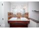 Bathroom featuring double sinks with square basins and a dark wood vanity at 4023 Cedar Hills South Dr, Greenwood, IN 46143