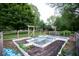 A fenced garden with raised planting beds, ready for cultivation at 4023 Cedar Hills South Dr, Greenwood, IN 46143