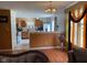 Open-concept view from the living room into a bright kitchen at 5241 Waterton Lakes Dr, Indianapolis, IN 46237