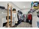 This spacious walk-in closet features a lot of functional storage options at 5850 Lyster Ln, Indianapolis, IN 46239