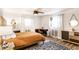 Bright bedroom with a modern design, wood floors, and plenty of natural light at 7110 N Layman Ave, Indianapolis, IN 46250