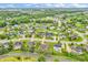 Aerial view captures a neighborhood with winding roads, houses, and water feature at 720 Willow Pointe North Dr, Plainfield, IN 46168