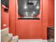 View of basement home theater showcasing a projector and seating area with tiered levels at 720 Willow Pointe North Dr, Plainfield, IN 46168