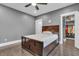 Bedroom featuring a ceiling fan, and a walk-in closet at 720 Willow Pointe North Dr, Plainfield, IN 46168