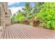 The open wooden deck with wooden railing provides space for outdoor entertaining at 720 Willow Pointe North Dr, Plainfield, IN 46168
