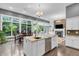 Open concept kitchen with an island, granite countertops, and stainless steel appliances at 720 Willow Pointe North Dr, Plainfield, IN 46168