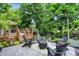 Cozy backyard patio with fire pit and chairs, perfect for outdoor entertaining at 7255 Haverhill Ct, Indianapolis, IN 46250