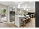 Spacious kitchen with white cabinets, stainless steel appliances, and large center island at 7255 Haverhill Ct, Indianapolis, IN 46250