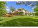 Spacious backyard with a large deck, perfect for outdoor gatherings and relaxation at 7744 Preservation Dr, Indianapolis, IN 46278
