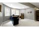 Bright office features natural light, neutral walls and carpet, and a nice work area at 7744 Preservation Dr, Indianapolis, IN 46278