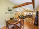 Open concept living room featuring hardwood floors, dining and kitchen at 8000 Mcwhorter Rd, Martinsville, IN 46151