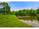 Peaceful pond with dock at 8000 Mcwhorter Rd, Martinsville, IN 46151