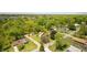 An aerial view of a quaint neighborhood showcasing tree-lined streets, houses, and community charm at 102 N Whitcomb Ave, Indianapolis, IN 46224