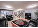 Spacious finished basement with an entertainment area, a pool table, and neutral carpet at 12093 Ashland Dr, Fishers, IN 46037