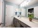 Clean and organized bathroom featuring a neutral palette and modern fixtures at 12093 Ashland Dr, Fishers, IN 46037