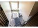 Grand two-story foyer with chandelier and staircase at 12093 Ashland Dr, Fishers, IN 46037
