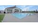 Community pool with inviting lounge area, and comfortable seating for residents at 14877 Higgins Dr, Westfield, IN 46074
