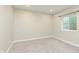 Finished basement bedroom with neutral paint and carpet, and a small window at 16071 Prince Ct, Noblesville, IN 46062