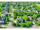 Beautiful suburban neighborhood featuring manicured lawns and mature tree coverage at 16316 Brookhollow Dr, Westfield, IN 46074